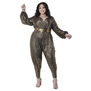 California Costumes, Gold Disco Queen, Women's 2XL