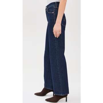 Levi's Women's Ribcage Wide Leg Jeans, Shaded View, Blue, 26