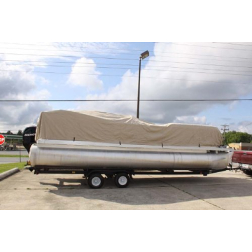 Durable Vortex Direct 26' Pontoon Boat Cover with Straps