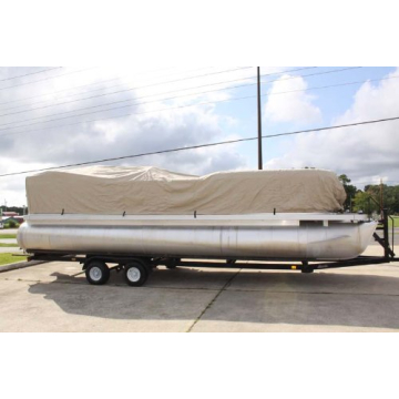Durable Vortex Direct 26' Pontoon Boat Cover with Straps