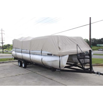 Durable Vortex Direct 26' Pontoon Boat Cover with Straps