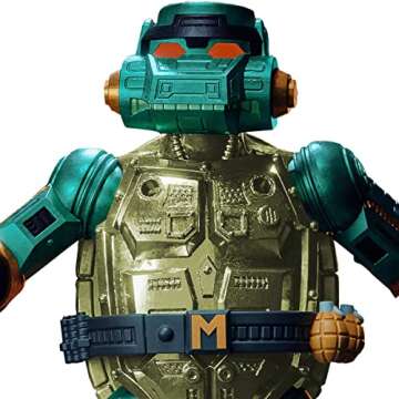 Super7 ULTIMATES! Teenage Mutant Ninja Turtles Metalhead Michelangelo - 7" TMNT Action Figure with Accessories Classic Cartoon Collectibles