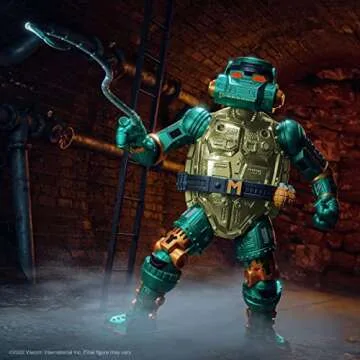 Super7 ULTIMATES! Teenage Mutant Ninja Turtles Metalhead Michelangelo - 7" TMNT Action Figure with Accessories Classic Cartoon Collectibles