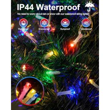 125FT LED Christmas Lights for Indoor Outdoor Use