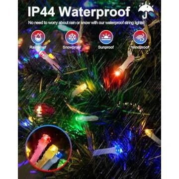 125FT LED Christmas Lights for Indoor Outdoor Use