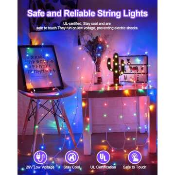 125FT LED Christmas Lights for Indoor Outdoor Use