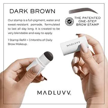 MADLUVV Brow Stamp Refill* - Color Stamp for Brows & Root Touch Up for Women & Men, Instantly Concea...
