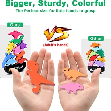 Montessori Dinosaur Toys for Kids 2-4 | Stacking Game