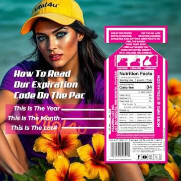 VITAL 4U® Liquid Energy Shot - Ginseng, B Vitamins, Naturally Sweetened, Coffee Flavor, 24 ct