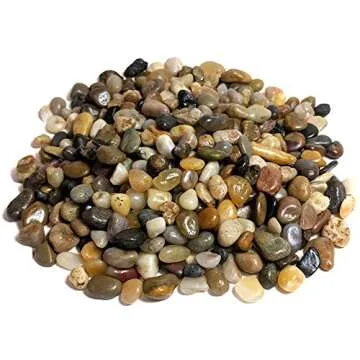 Natural Polished Mixed Pebbles for Home Decor