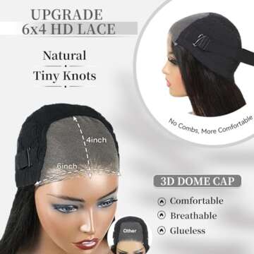 Effortless Wear and Go Glueless Human Hair Wigs