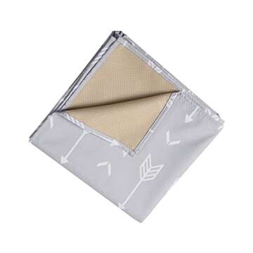 Splat Mat for Under High Chair/Arts/Crafts by CLCROBD, 51" Baby Anti-Slip Food Splash and Spill Mat for Eating Mess, Waterproof Floor Protector and Table Cloth