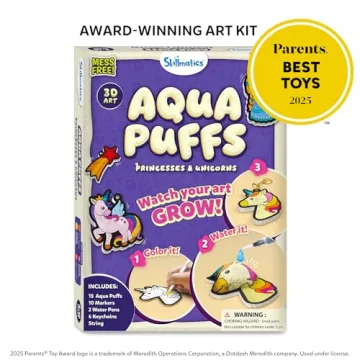 Skillmatics Aqua Puffs - Mess-Free 3D Art Kit for Kids