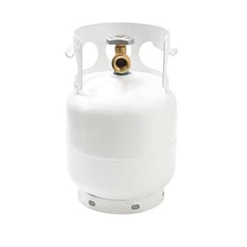FLAME KING YSN5LB 5 Pound Propane Tank Cylinder, Great For Portable Grills, Fire Pits, Heaters And O...