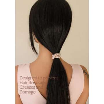 Vénera Skinny Silk Scrunchies - Pure Mulberry Silk Hair Ties