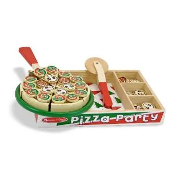 Melissa & Doug Pizza Party Play Set & Art Bundle - Playful Fun