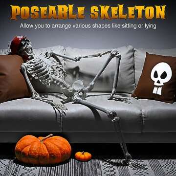AW Pirate Life Size Skeleton for Halloween 2024