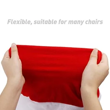 Festive Santa Hat Chair Covers for Christmas Cheer