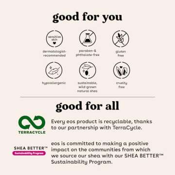 eos Holiday Lip Balm Gift Set- Speculoos Cookie Butter, Milk & Cookies, Iced Gingerbread, Vanilla Cake Batter, Limited-Edition Skincare, 0.14 oz, 4-pack