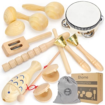 Ehome Musical Instruments for Toddlers 1-3 | Wooden Toys