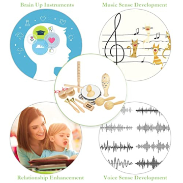Ehome Musical Instruments for Toddlers 1-3 | Wooden Toys