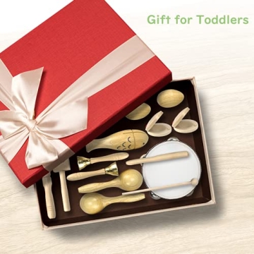Ehome Musical Instruments for Toddlers 1-3 | Wooden Toys