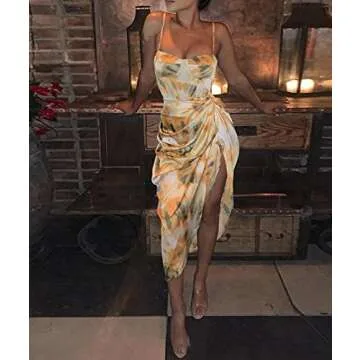 Stylish Satin Midi Dress - Perfect for Every Occasion