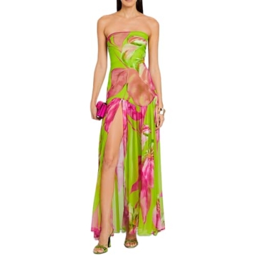 Stylish IMISSILLEB Tube Top Dress for Summer Parties