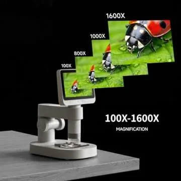 M2B Kids Microscope, 1080P Portable Science Kit