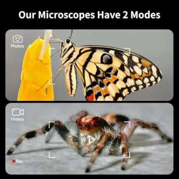 M2B Kids Microscope, 1080P Portable Science Kit