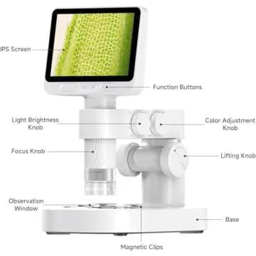 M2B Kids Microscope, 1080P Portable Science Kit