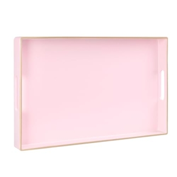 Stylish MAONAME Pink Serving Tray 15.8" x 10.2" - Versatile Use