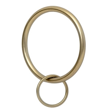 Ivilon Drapery Eyelet Curtain Rings - 2" Ring Loop for Hook Pins, Set of 14 - Warm Gold