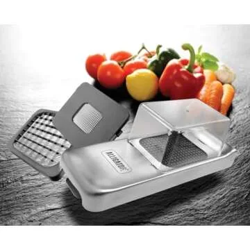 Alligator Vegetable Chopper with Container | Food, Salad, Veggie Dicer, Manual Onion Chopper Vegetab...