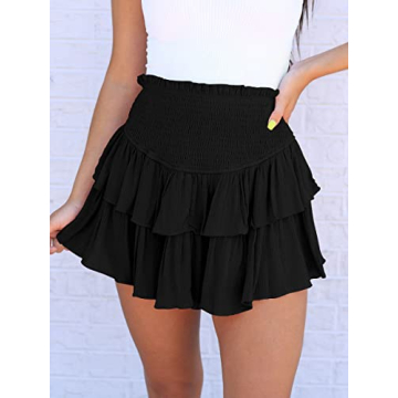 MiiVoo Women’s Stylish Ruffle Mini Skirt - Summer Must-Have