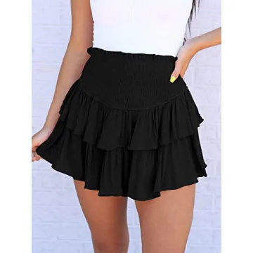 MiiVoo Women’s Stylish Ruffle Mini Skirt - Summer Must-Have