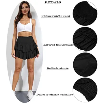 MiiVoo Women’s Stylish Ruffle Mini Skirt - Summer Must-Have