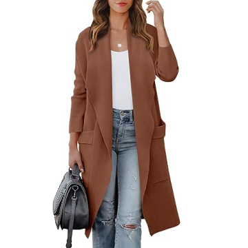 ANRABESS Women's Long Cardigan Sweater - Cozy & Chic Fall Fashion Essential