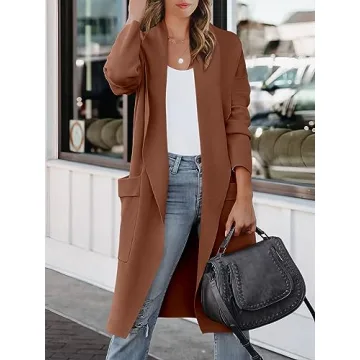 Trendy Long Sleeve Cardigan for Women - Fashionable Oversized Style