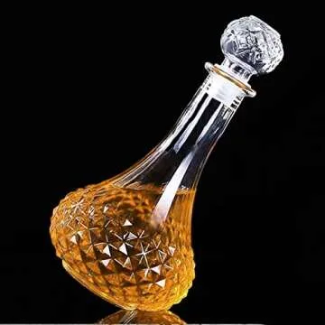 Elegant Cadamada 3pcs Glass Decanters for Spirits