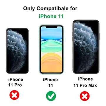 KERZZIL Cute Smile Pattern Compatible with iPhone 11 Case, Silicone Slim Fit [Soft Anti-Scratch Micr...