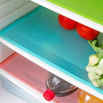 AKINLY 9 Pack Refrigerator Mats,Washable Fridge Mats Liners Easy to Clear Fridge Pads Mat Shelves Dr...