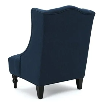 Christopher Knight Toddman High-Back Club Chair in Dark Blue
