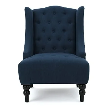 Christopher Knight Toddman High-Back Club Chair in Dark Blue