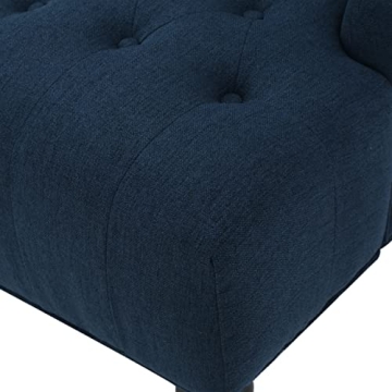 Christopher Knight Toddman High-Back Club Chair in Dark Blue