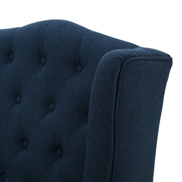Christopher Knight Toddman High-Back Club Chair in Dark Blue