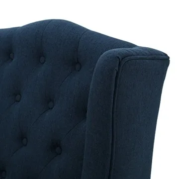 Christopher Knight Toddman High-Back Club Chair in Dark Blue