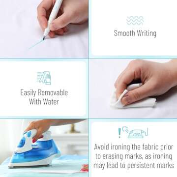 Mr. Pen Fabric Markers for Precise Sewing & Crafting