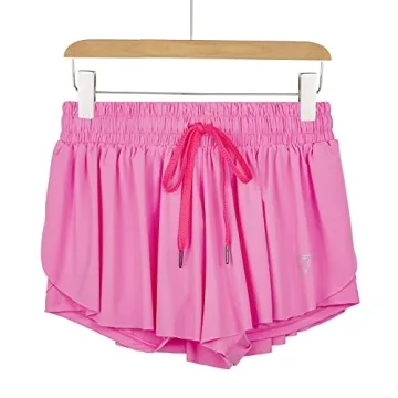 Trendy Flowy Workout Shorts for Women – 2-in-1 Comfort