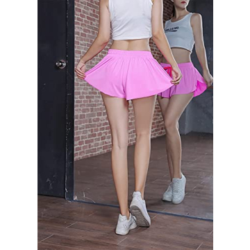 Trendy Flowy Workout Shorts for Women – 2-in-1 Comfort